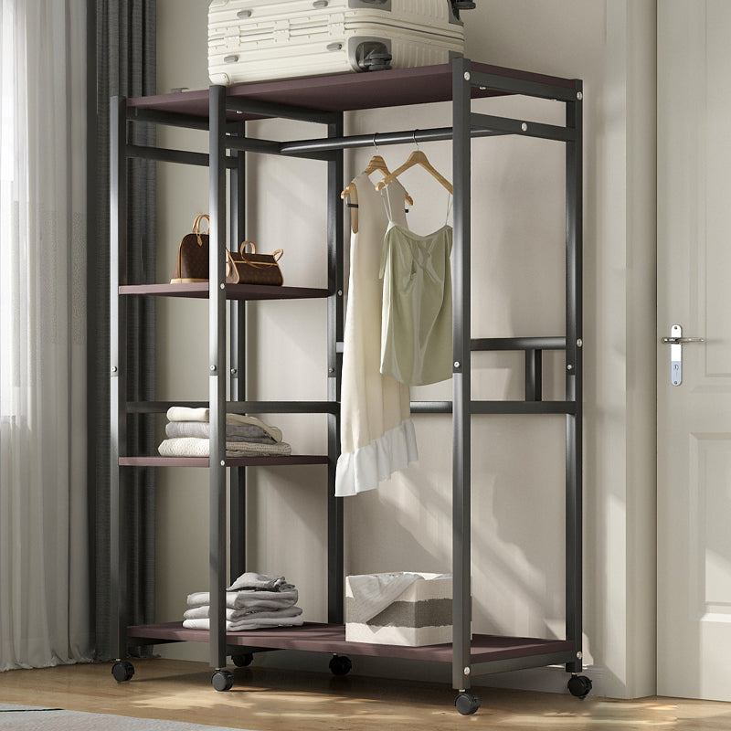 Contemporary Freestanding Wardrobe Closet Home Metal Wardrobe
