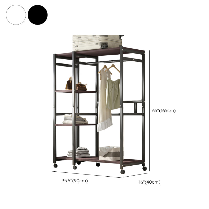 Contemporary Freestanding Wardrobe Closet Home Metal Wardrobe