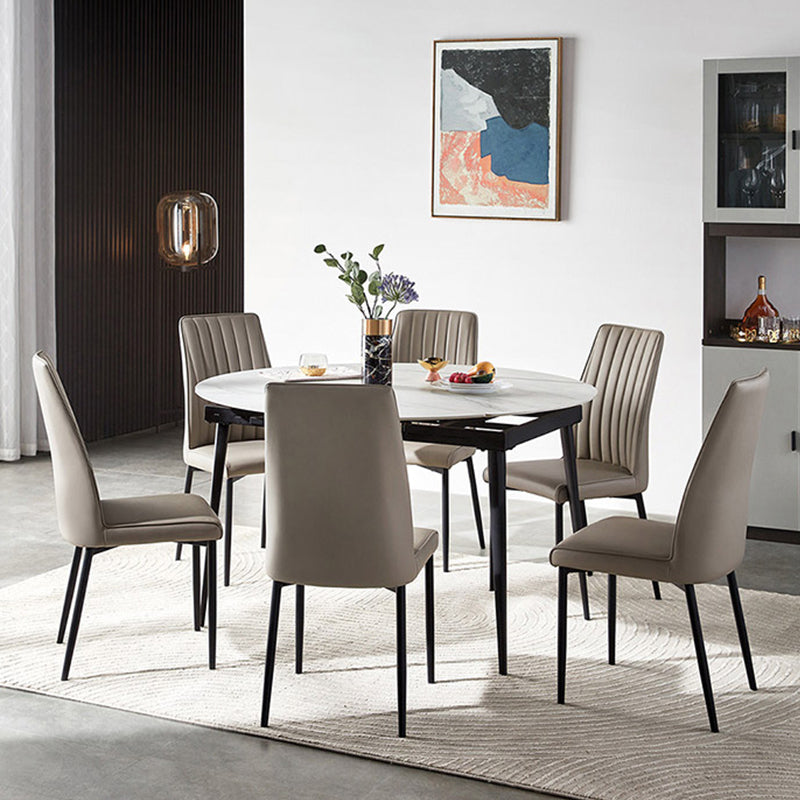 Contemporary Rectangular and Round Easy Folding Stone Dining Table