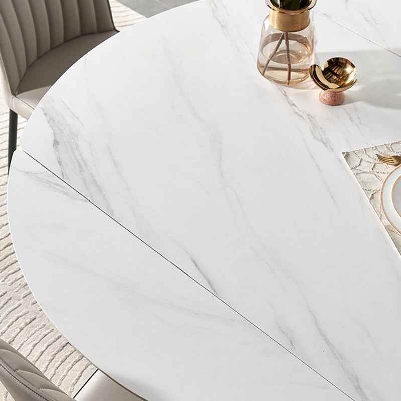 Contemporary Rectangular and Round Easy Folding Stone Dining Table