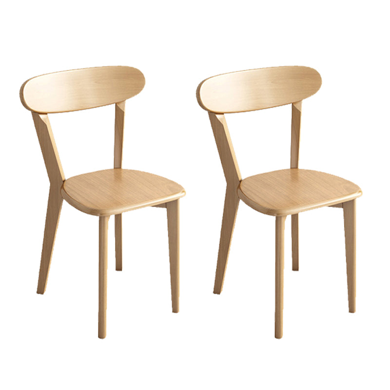 1/2/5 Piece Contemporary Style Dining Room Table and Chair Set in Light Wood