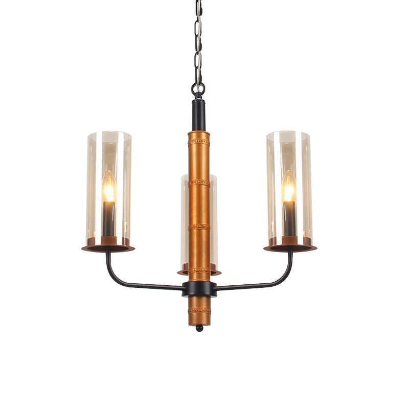 Lampadella tubolare di vetro grigio illuminazione modernista 3/5/6 luci soggiorno kit lampada a sospensione in oro e nero