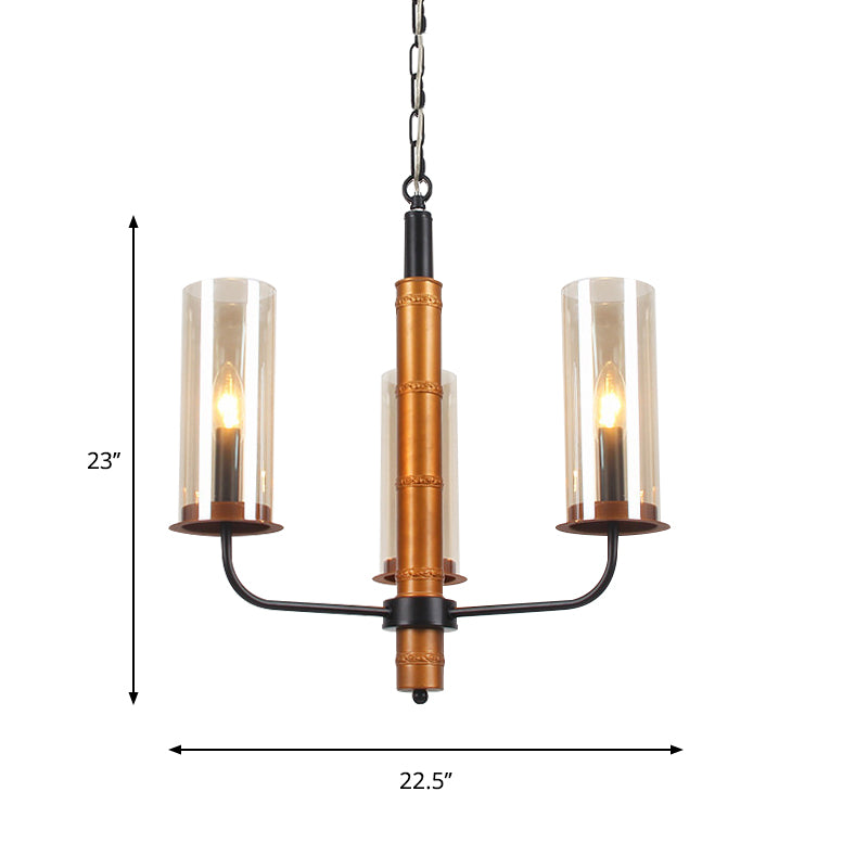 Lampadella tubolare di vetro grigio illuminazione modernista 3/5/6 luci soggiorno kit lampada a sospensione in oro e nero