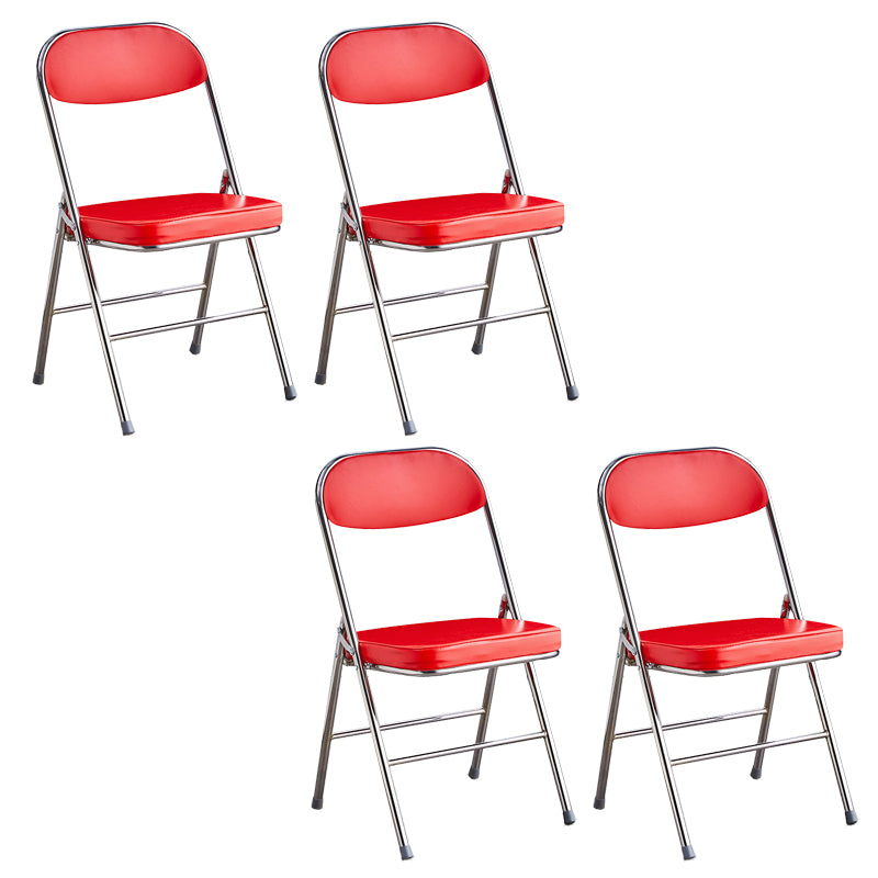 Modern Open Back Folding Metal Armless Dining Chairs(Set of 4/8)
