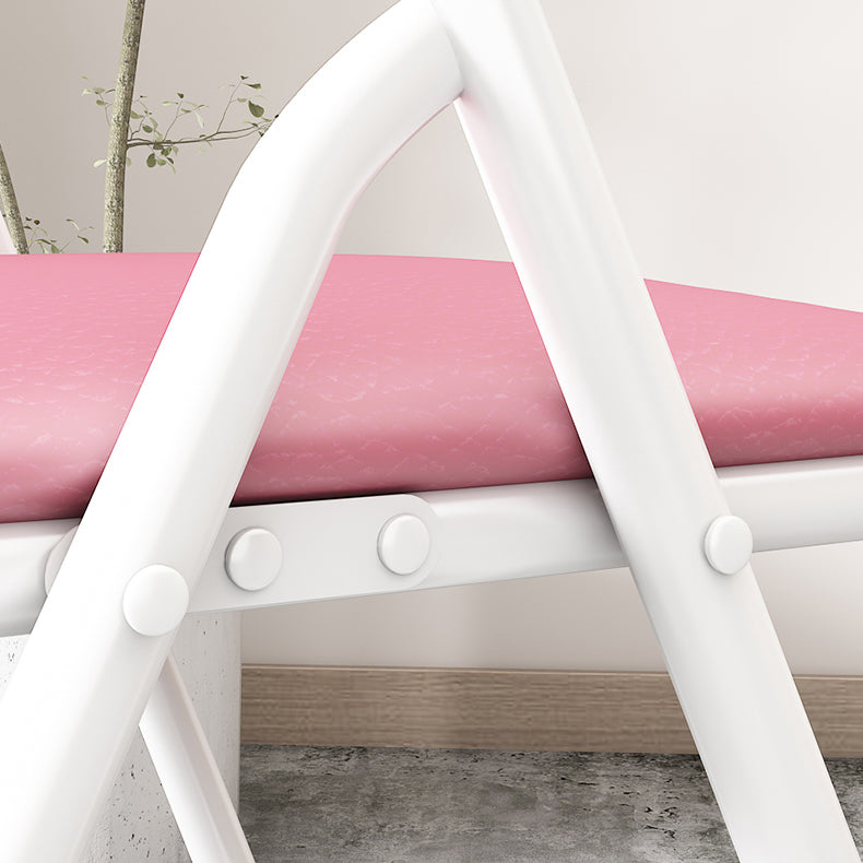 Contemporary Metal Open Back Folding Armless Dining Chairs(Set of 4/8)