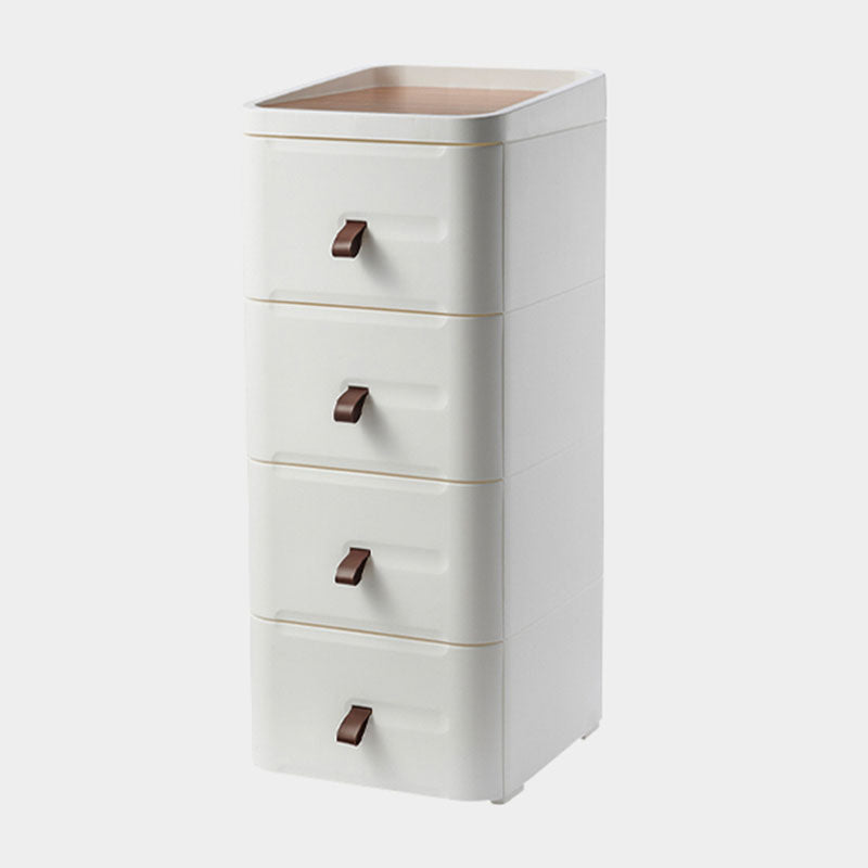 Contemporary White Night Table with 2/3/4 Drawers for Bedroom