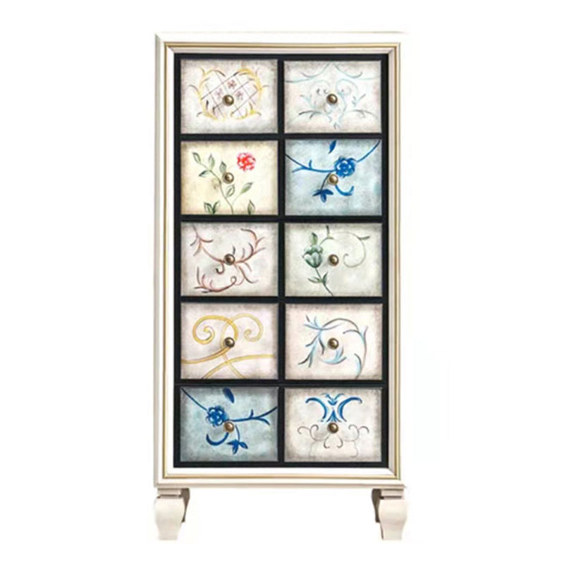 Solid Wood Dresser Traditional Storage Chest Dresser with 3/4/5/6/7 Drawers