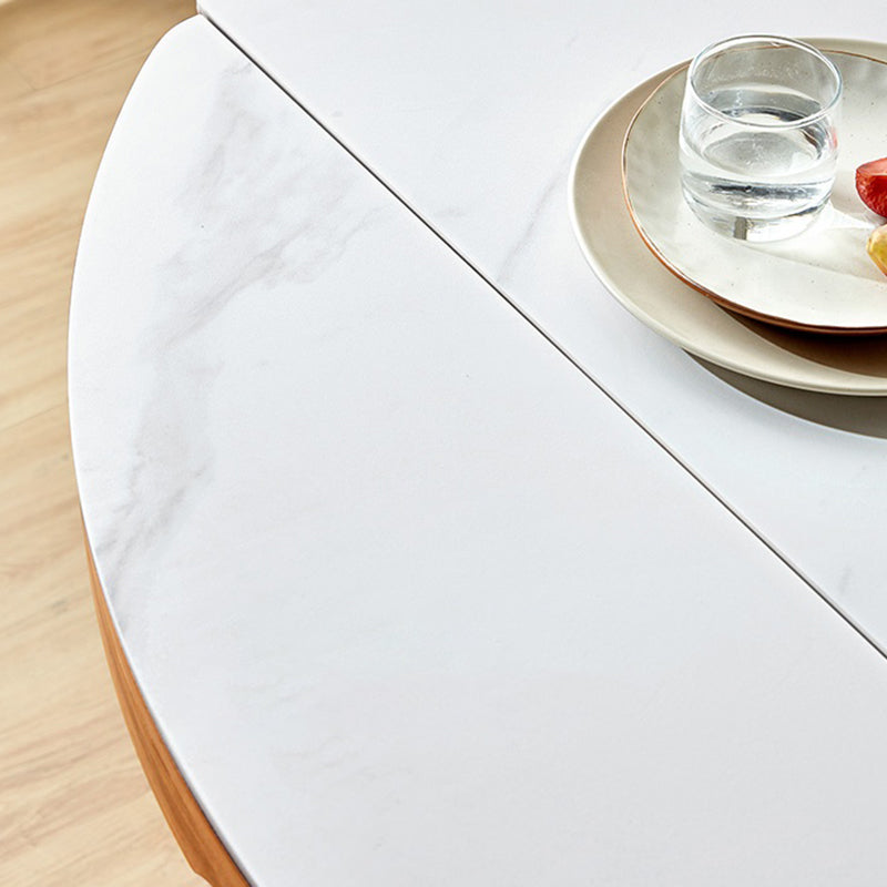 Contemporary Rectangular and Round Easy Folding Dining Table with 4 Foot