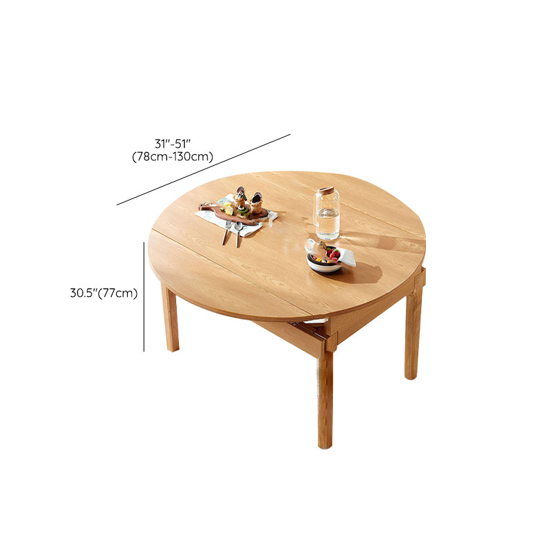 Contemporary Rectangular and Round Easy Folding Dining Table with 4 Foot