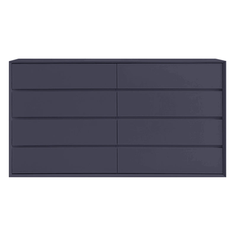 Contemporary Pine Horizontal Storage Chest with Soft-Close Drawers for Home