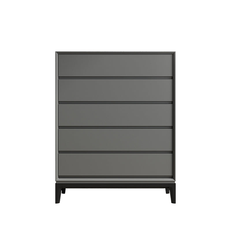 Modern Wood Storage Chest with Soft-Close Drawers for Bedroom