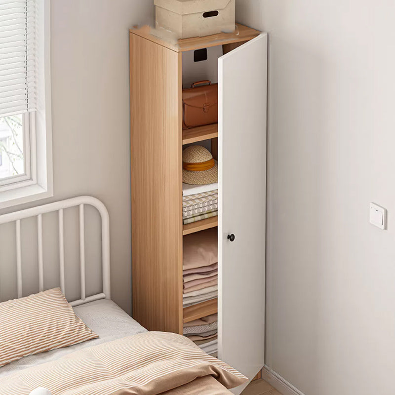 Contemporary Freestanding Home Wardrobe Closet Engineered Wood Wardrobe Armoire