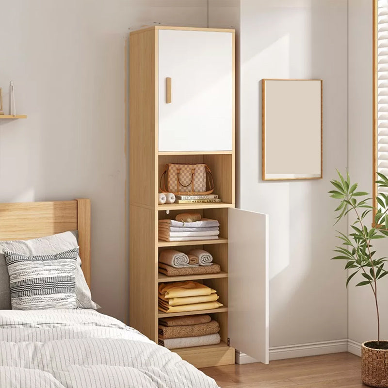 Contemporary Freestanding Home Wardrobe Closet Engineered Wood Wardrobe Armoire