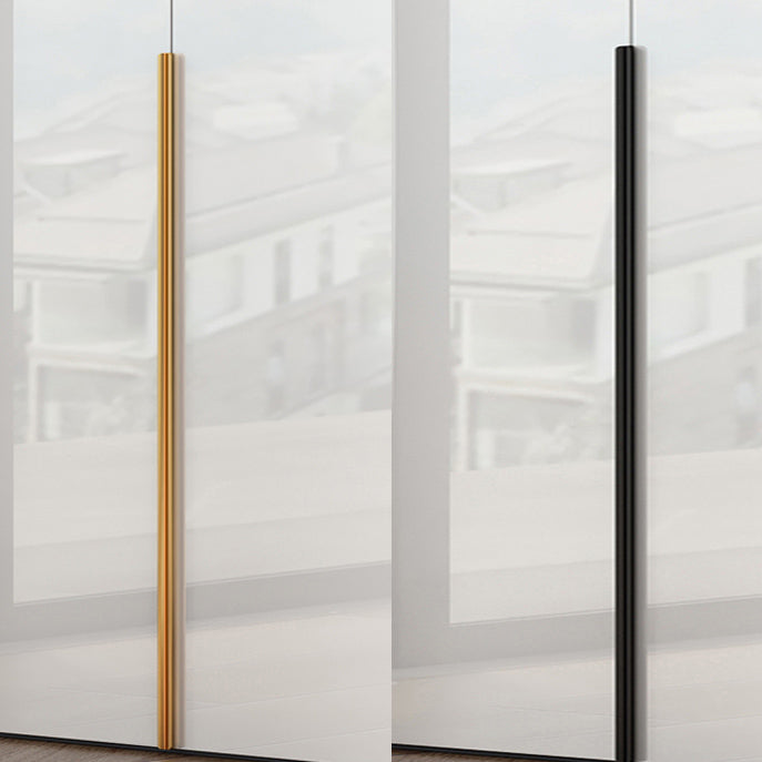 Engineered Wood Armoire Modern White Wardrobe Closet with Garment Rod