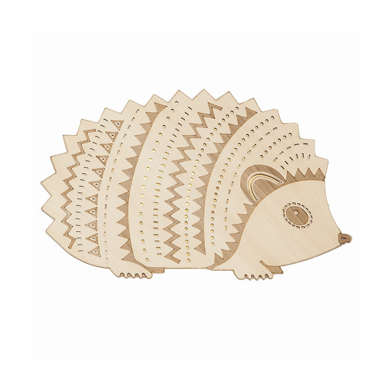 Madera Hedgehog Flush Monte Muralla Splique Niños Beige LED de pared Luce de iluminación para la cama, hacia la izquierda/hacia la derecha hacia la derecha
