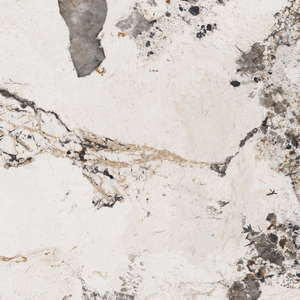 Luxury Rectangular Stone Top Dining Table with Gold Steel X-Base