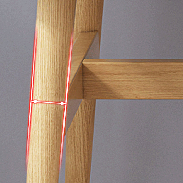 Contemporary Rectangular Wooden Dining Table with Trestle for 2-4 People