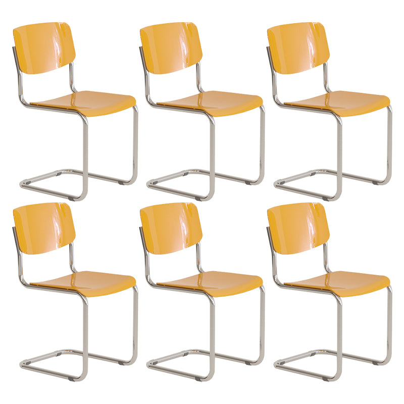 Contemporary Matte Finish Dining Chair with Sled Base for Home