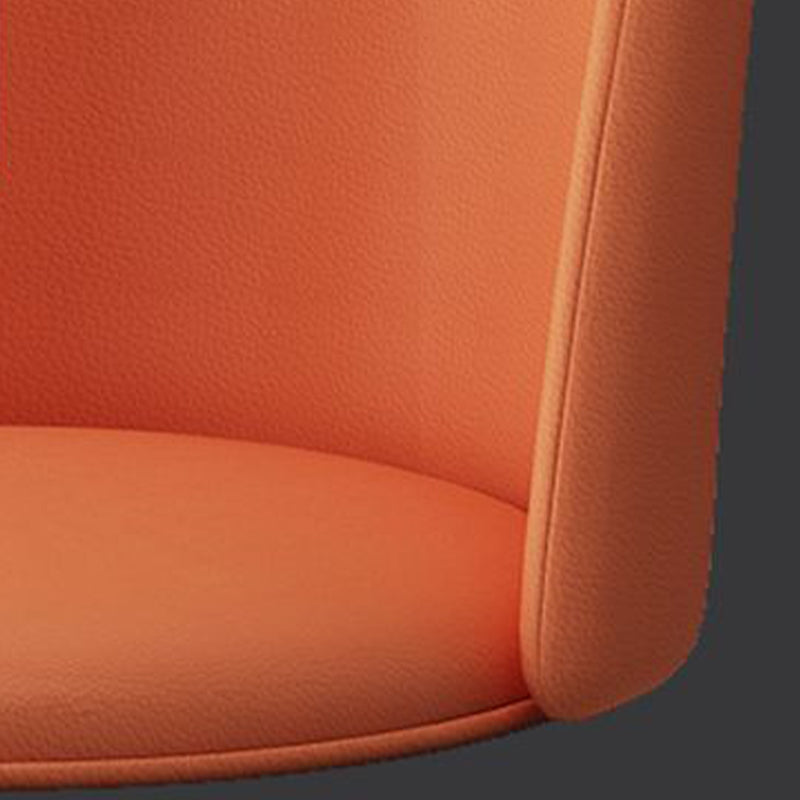 Contemporary Matte Finish Faux Leather Side Chair for Living Room