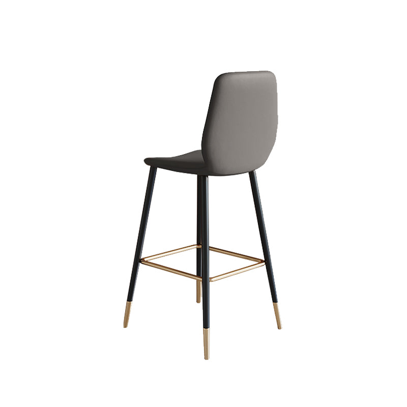 Contemporary Low Back Counter-height Stool with Upholstered for Living Room