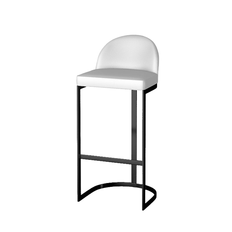 Modern Armless Counter-height Stool with Upholstered and Metal for Restaurant