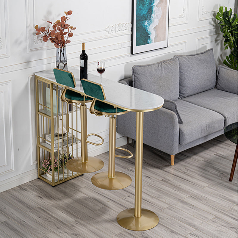 Contemporary Armless Bar & Counter Stool with Adjustable Height