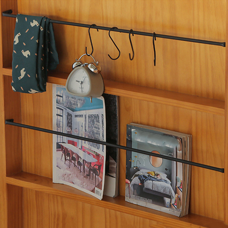 Modern Kitchen Island Table with Drawers and Glass Storage Cabinet