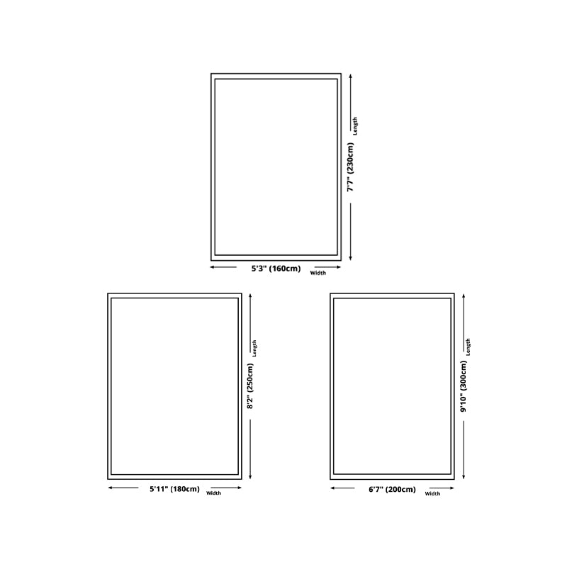 Contemporary Polyster Banded Pattern Bedroom Rectangle Stain Resistant Area Carpet