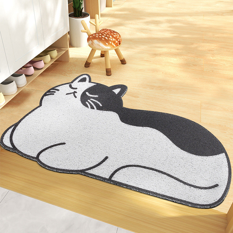 PVC Novelty Living Room Animal Print Stain Resistant Modern Indoor Rug