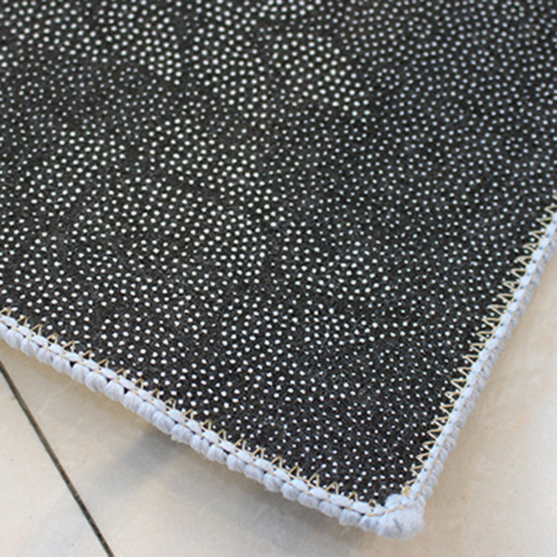 Antique Rectangle Abstract Printed Polyster Non-Slip Backing Indoor Rug