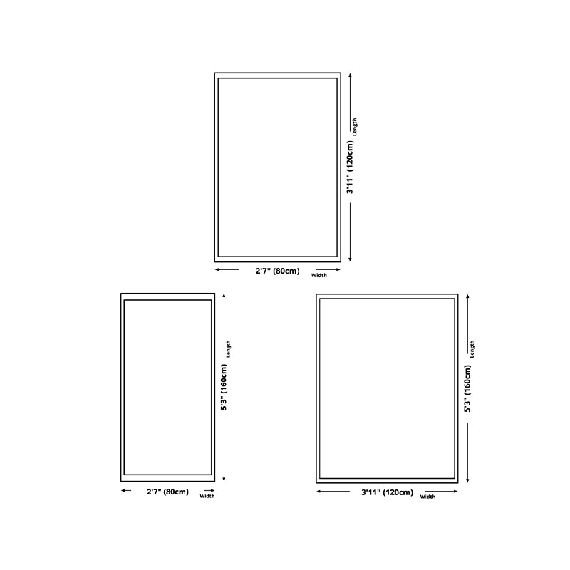 Antique Rectangle Abstract Printed Polyster Non-Slip Backing Indoor Rug