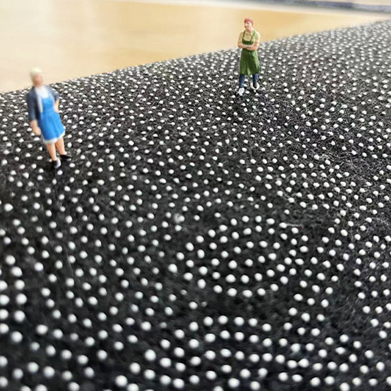 Polyster Rectangle Area Rug Living Room Banded Pattern Non-Slip Backing Modern