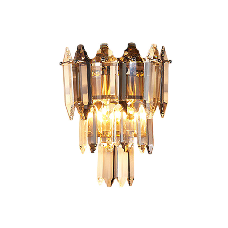 K9 Crystal Prism Light Sconce Sconce Light Vintage Vintage Vintage Vintage in oro