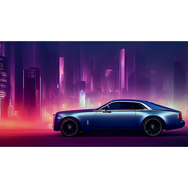 Car Illustration Pattern Mural Moistureproof for Living Room and Bedroom Decoration