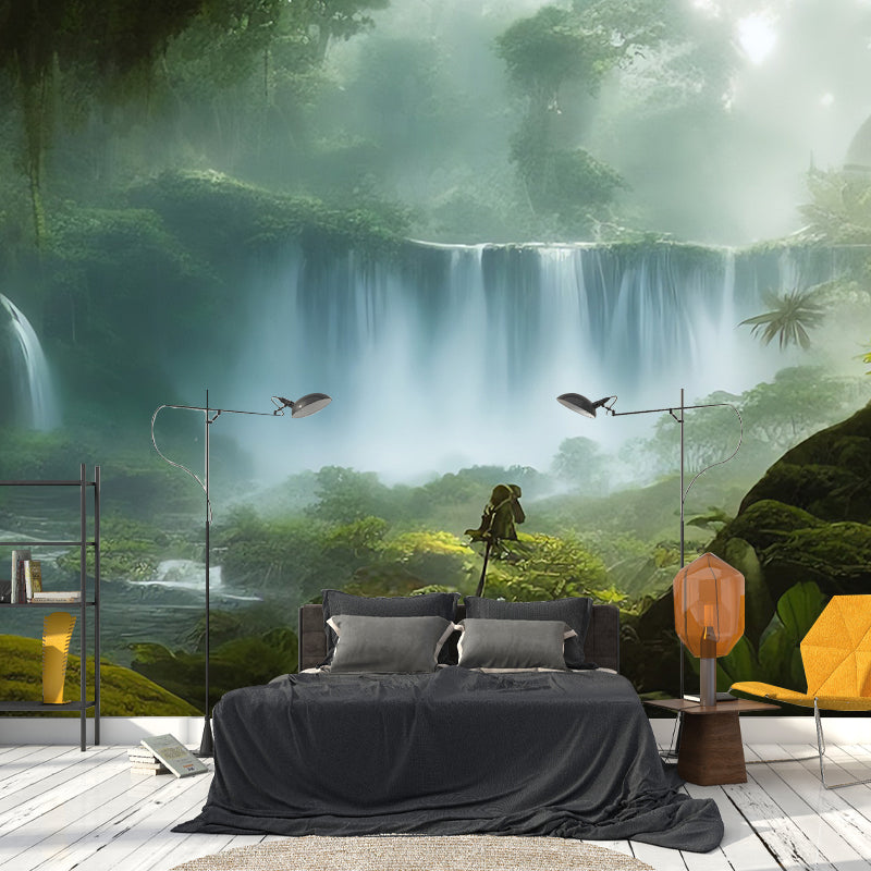 Creative Forest Illustration Mural Moisture-proof for Living Room and Bedroom Decoration