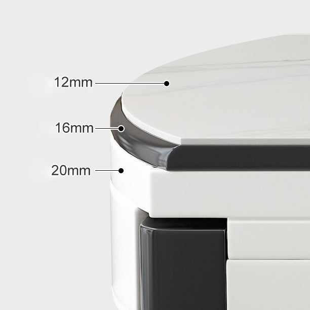 Modern Extendable Round Dining Table with Double Drop Leaf for Dining Room