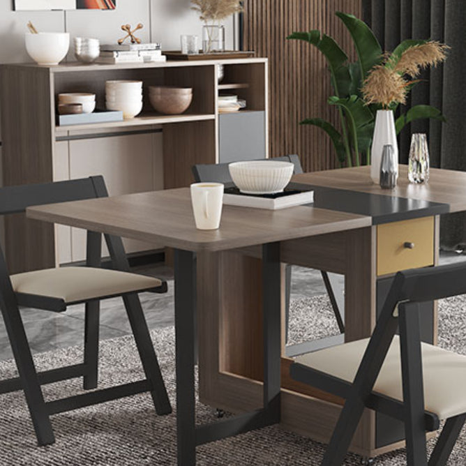 1/3/5 Piece Rectangle Shape Contemporary Dining Room Chair and Table Set