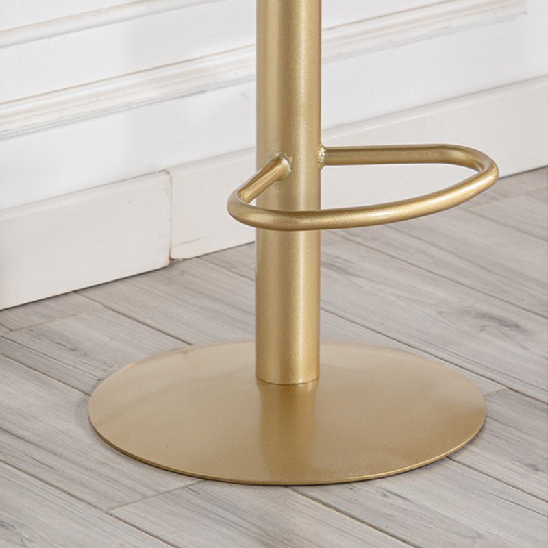Glam Armless Counter Height Stools with Footrest for Restaurant