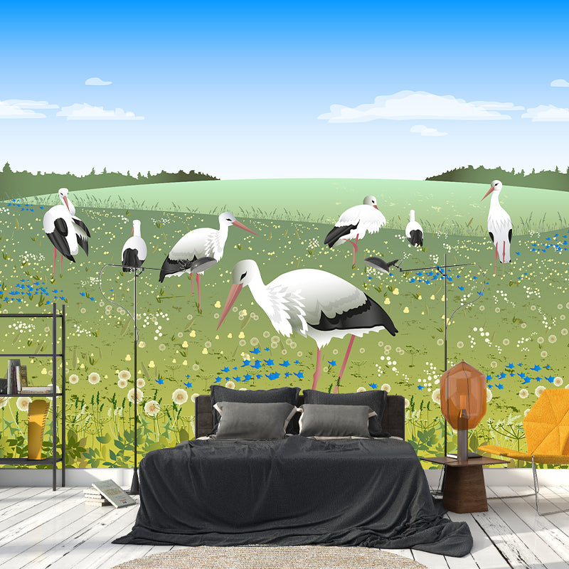 Abstract Country Style Pattern Mural Horizontal Antifouling for Wall Decoration