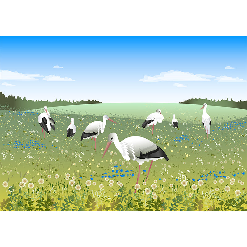 Abstract Country Style Pattern Mural Horizontal Antifouling for Wall Decoration