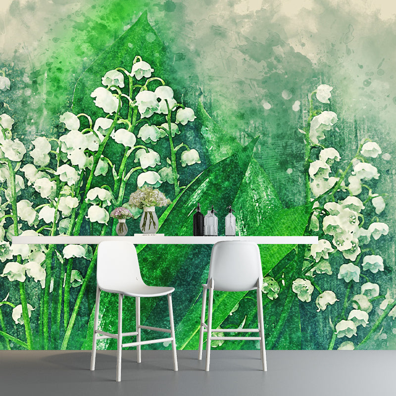 Abstract Flower Pattern Mural Horizontal Antifouling for Wall Decoration