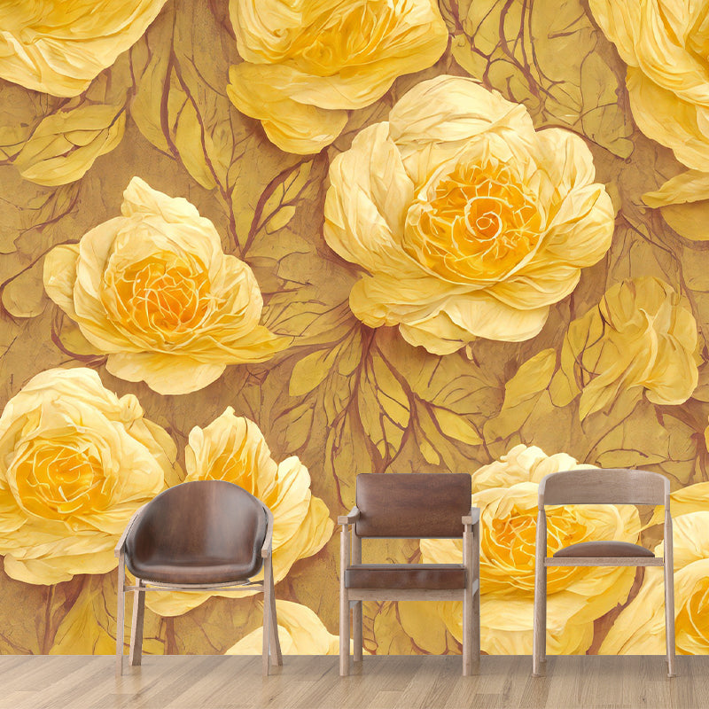 Abstract Flower Pattern Mural Horizontal Antifouling for Wall Decoration
