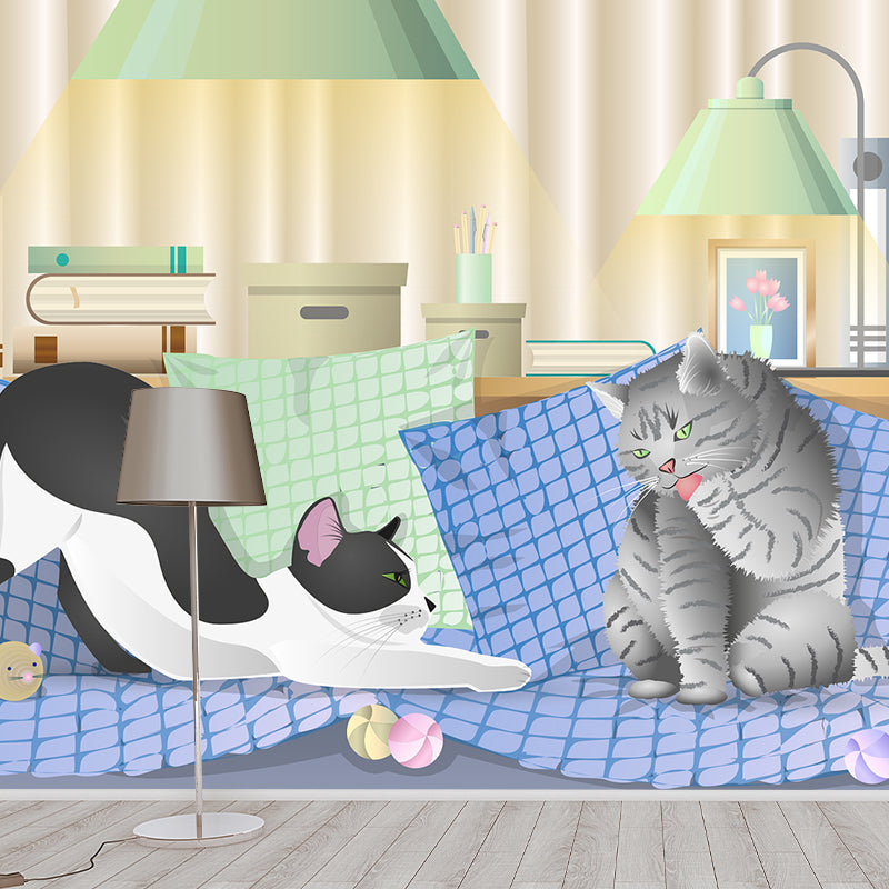 Abstract Animal Pattern Mural Horizontal Antifouling for Living Room Wall Decor