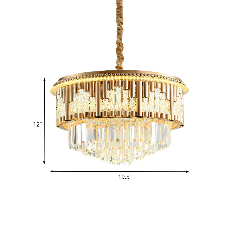 LED PROSIBLE PROSITIF LEMPRIGNEMENT PRENDANT PRENDANT DE CRISTAL MODERNE EN GOL