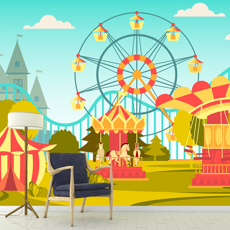 Abstract Landscape Pattern Mural Horizontal Antifouling for Wall Decoration