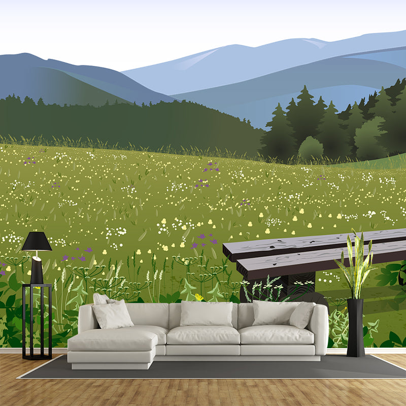 Abstract Landscape Pattern Mural Horizontal Antifouling for Wall Decoration