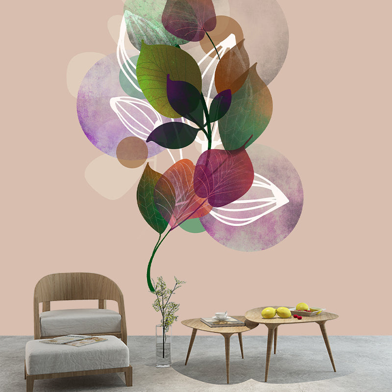 Simple Illustration Mural Moisture Prevention for Living Room Wall Decoration