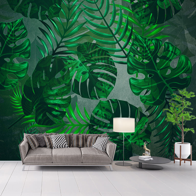 Tropical Plant Mural Moisture Resistant for Living Room and Room Wall Decor