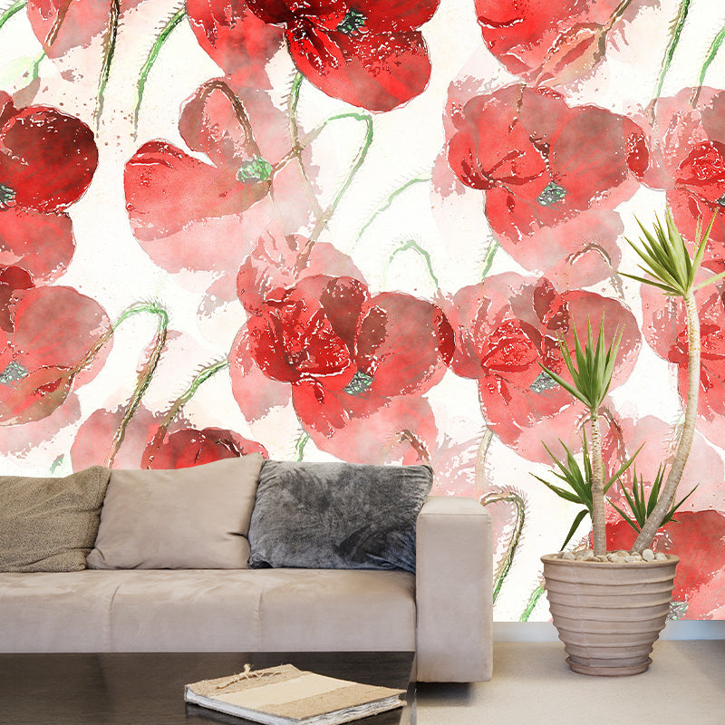 Print Illustration Horizontal Mural for Living Room Wall Decoration