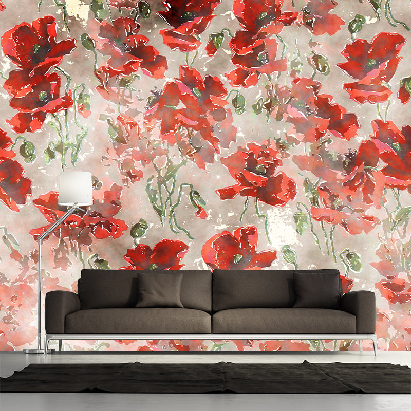 Print Illustration Horizontal Mural for Living Room Wall Decoration